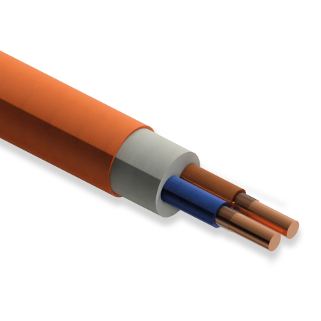 Koç Kablo N2XH FE 180, 2x2.5 mm, Halojen Free, 1 Metre, 0.6/1 kV, XLPE İzoleli, Alev İletmeyen Bakır İletkenli Kablo