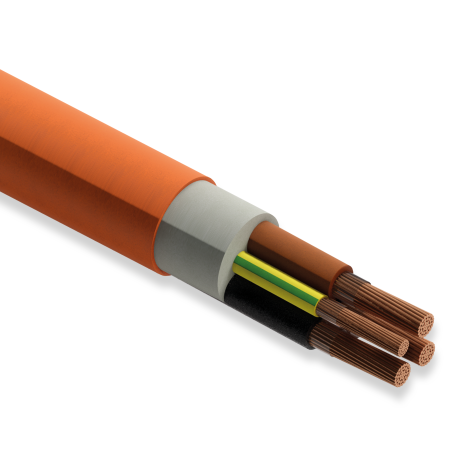 Koç Kablo N2XH FE 180, 3x185+95 mm, Halojen Free, 1 Metre, 0.6/1 kV, XLPE İzoleli, Alev İletmeyen Bakır İletkenli Kablo