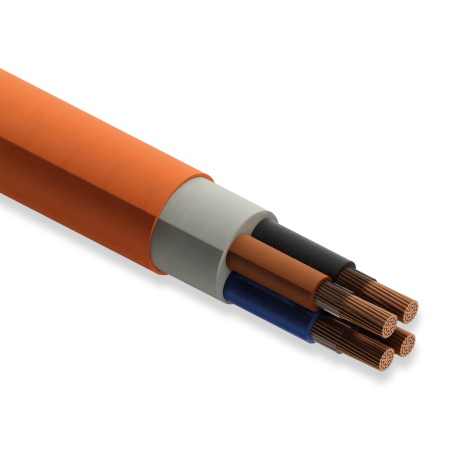 Koç Kablo N2XH FE 180, 4x240 mm, Halojen Free, 1 Metre, 0.6/1 kV, XLPE İzoleli, Alev İletmeyen Bakır İletkenli Kablo