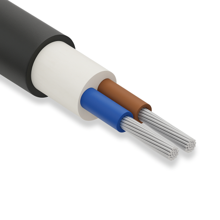 Altın Kablo YAVV, 2x300 mm, NAYY Kablo, 1 Metre, 0.6/1 kV, Alüminyum İletkenli, PVC İzoleli Yeraltı Kablosu