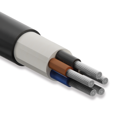 Altın Kablo YAVV, 5x35 mm, NAYY Kablo, 1 Metre, 0.6/1 kV, Alüminyum İletkenli, PVC İzoleli Yeraltı Kablosu