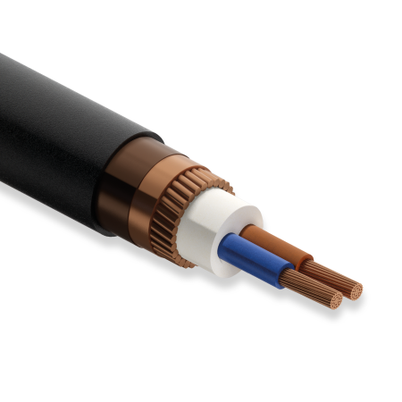 Öznur Kablo YVC7V, 2x10/9 mm, NYCY Kablo, 1 Metre, 0.6/1 kV, XLPE İzoleli, Bakır İletkenli, Konsantrik İletkenli, PVC İzoleli Kablo