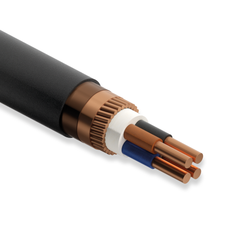 Öznur Kablo YVC7V, 4x1.5/1.5 mm, NYCY Kablo, 1 Metre, 0.6/1 kV, XLPE İzoleli, Bakır İletkenli, Konsantrik İletkenli, PVC İzoleli Kablo