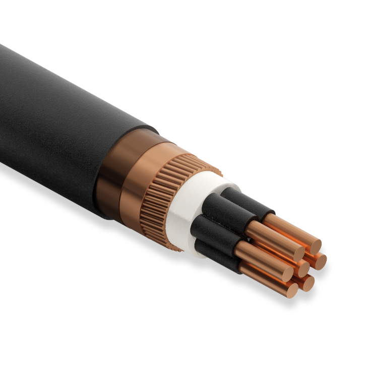 Öznur Kablo N2XCH, 7x1.5/9 mm, 1 Metre, 0.6/1 kV, XLPE İzoleli, Bakır İletkenli, Konsantrik İletkenli, HFFR İzoleli Kablo