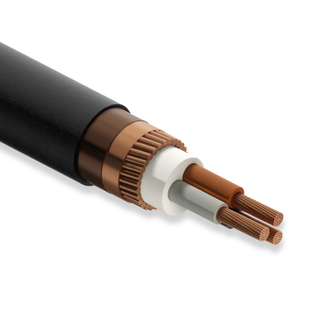 Öznur Kablo N2XCH, 3x240+120/120 mm, 1 Metre, 0.6/1 kV, XLPE İzoleli, Bakır İletkenli, Konsantrik İletkenli, HFFR İzoleli Kablo