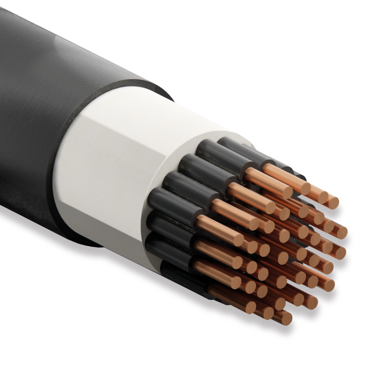 Koç Kablo N2XH, 40x2.5 mm, Halojen Free, 1 Metre, 0.6/1 kV, XLPE İzoleli, Alev İletmeyen Bakır İletkenli Kablo