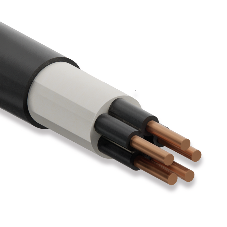 Koç Kablo N2XH, 5x1.5 mm, Halojen Free, 1 Metre, 0.6/1 kV, XLPE İzoleli, Alev İletmeyen Bakır İletkenli Kablo