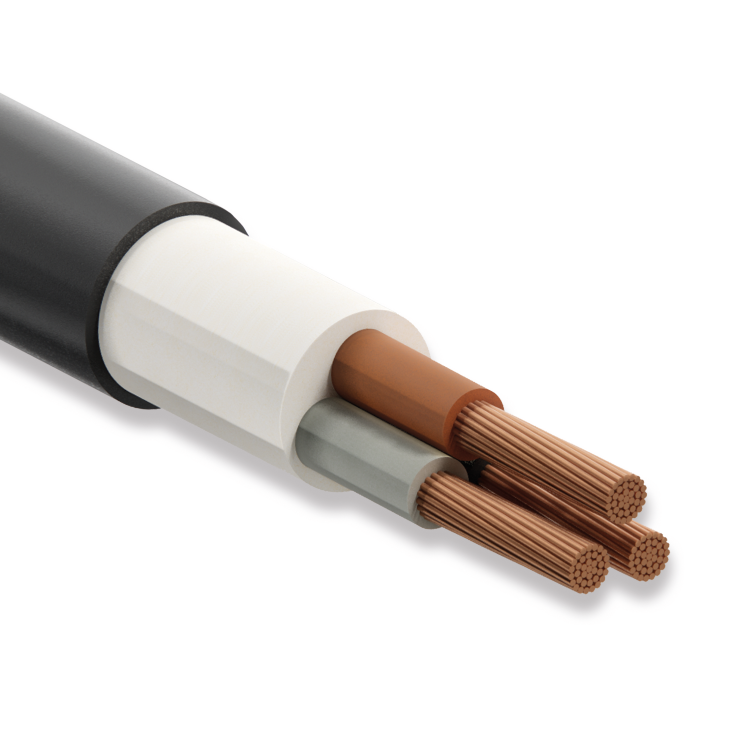 Koç Kablo YVV-R, 3x70 mm, NYY Kablo, 1 Metre, 0.6/1 kV, Bakır İletkenli, PVC İzoleli Yeraltı Kablosu