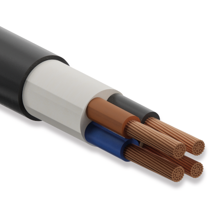 Koç Kablo YVV-R, 4x185 mm, NYY Kablo, 1 Metre, 0.6/1 kV, Bakır İletkenli, PVC İzoleli Yeraltı Kablosu