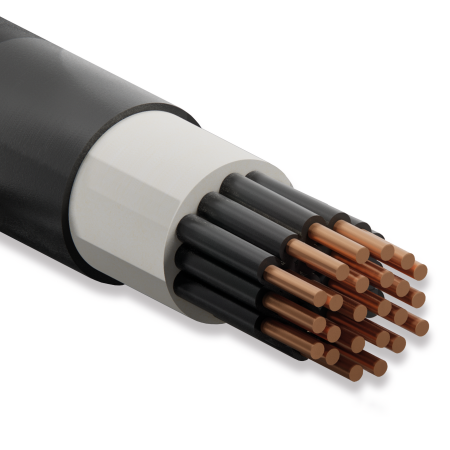 Koç Kablo YVV-U, 24x2.5 mm, NYY Kablo, 1 Metre, 0.6/1 kV, Bakır İletkenli, PVC İzoleli Yeraltı Kablosu