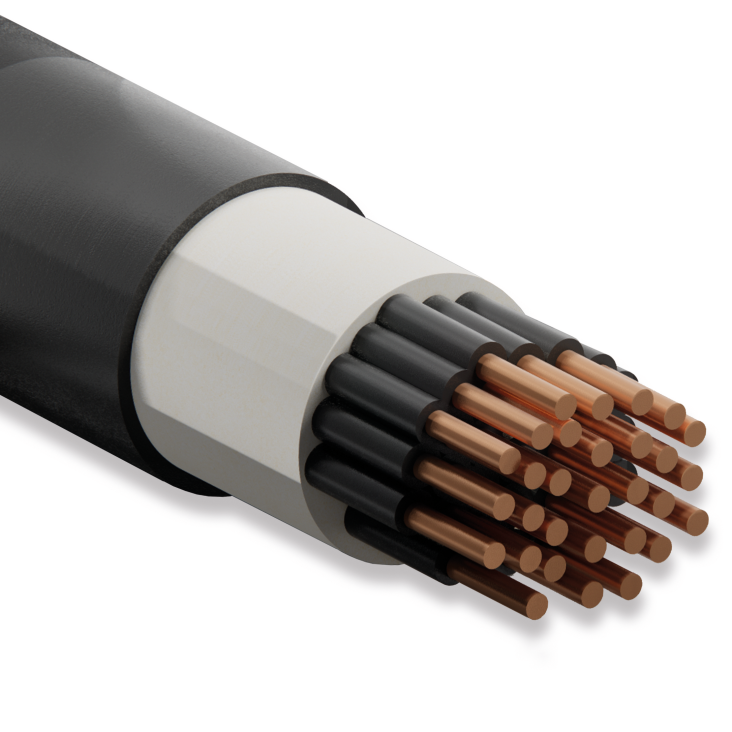 Koç Kablo YVV-U, 30x2.5 mm, NYY Kablo, 1 Metre, 0.6/1 kV, Bakır İletkenli, PVC İzoleli Yeraltı Kablosu