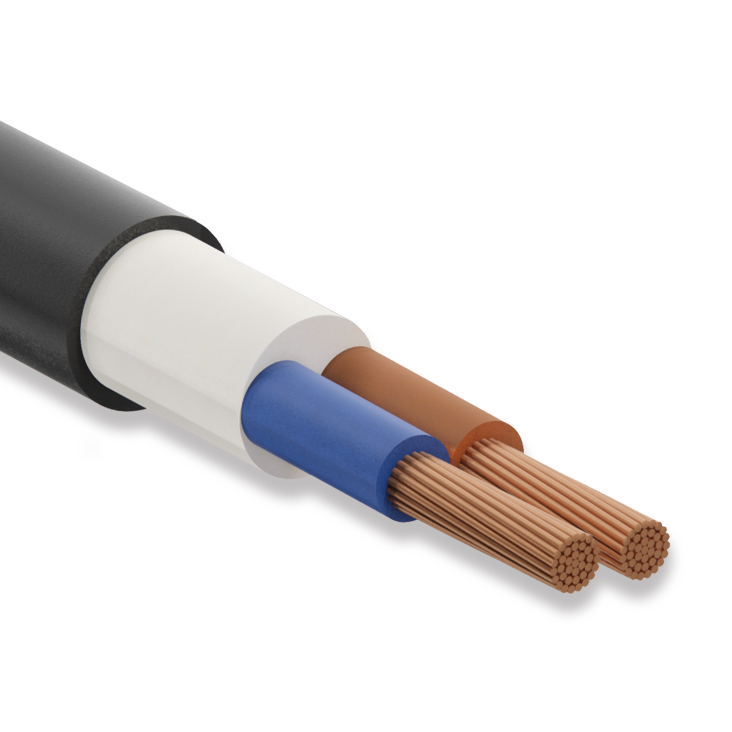 Koç Kablo YXV-R, 2x35 mm, N2XY Kablo, 1 Metre, 0.6/1 kV, XLPE İzoleli, Bakır İletkenli Kablo