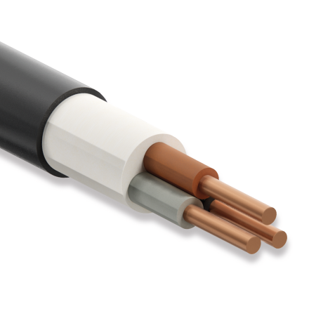 Koç Kablo YXV-U, 3x4 mm, N2XY Kablo, 1 Metre, 0.6/1 kV, XLPE İzoleli, Bakır İletkenli Kablo
