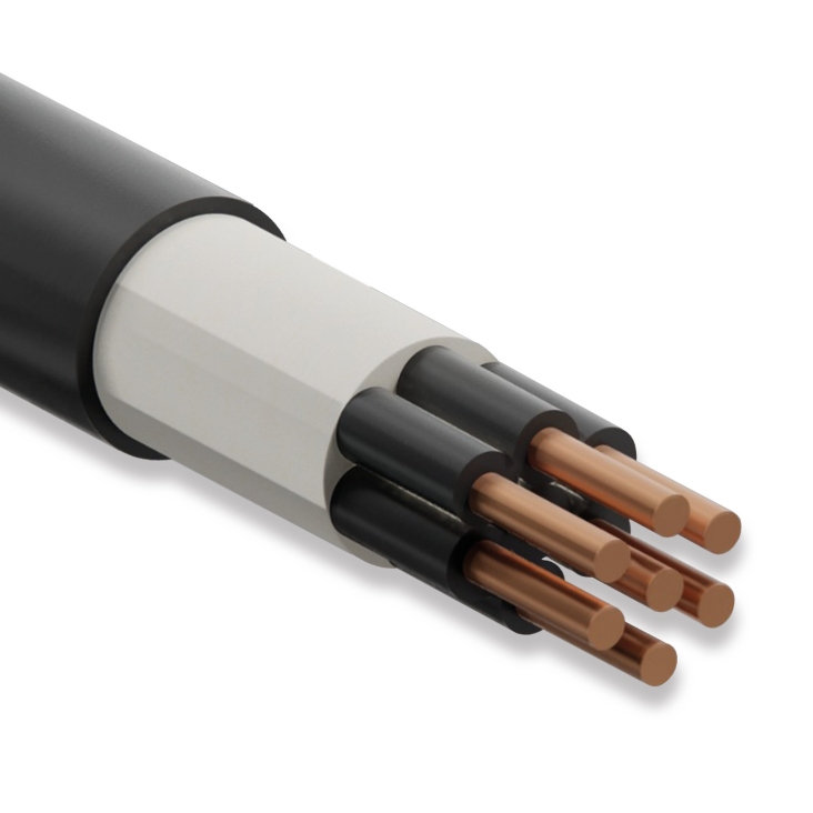 Öznur Kablo N2XH, 7x2.5 mm, Halojen Free, 1 Metre, 0.6/1 kV, XLPE İzoleli, XLPE İzoleli, Alev İletmeyen Bakır İletkenli Kablo