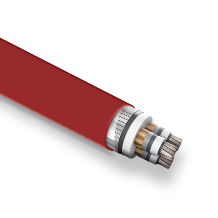 Öznur Kablo YAXC8VZ3V-R, 3x150/25 mm, A2XSEYFGBY Kablo, 1 Metre, 3.6/6 kV, XLPE İzoleli, Çok Telli, Bakır İletkenli Orta Gerlim Kablosu