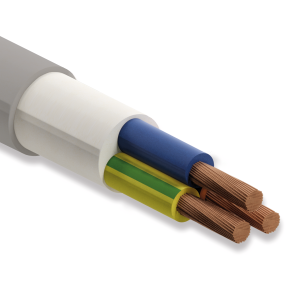 Prysmian Kablo 20030614, 052XZ1-F, 3x2.5 mm, Halojen Free, TTR Kablo, 1 Metre, Gri, 300/500 Volt, XLPE İzoleli, Bakır İletkenli Kablo