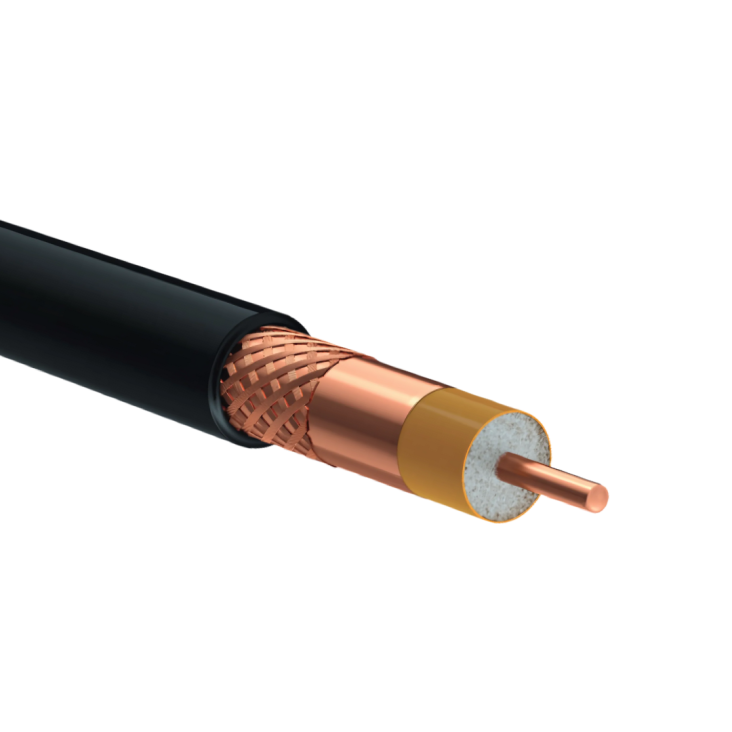 Reçber 307095, 2xMini U/4 PHY-PVC Cu/Al, PVC İzoleli, 75 Ohm Fiziksel Köpüklü Duplex Koaksiyel Kablo