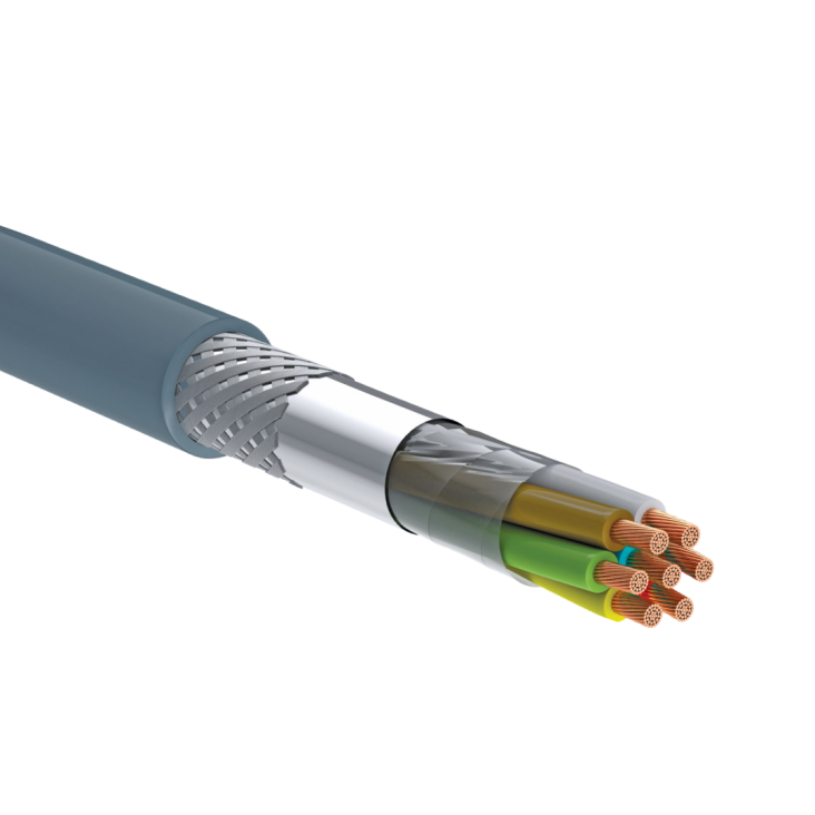 Reçber 208162, LIH(St)CH, 6x2,5 mm², Halojen Free İzoleli, Sinyal ve Kontrol Kablosu