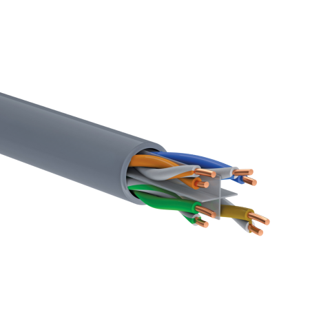 Reçber 506019, SL400 U23 Cat6 U/UTP, 4x2x23AWG, Euro-Class Eca, Pvc İzoleli, Data Kablosu