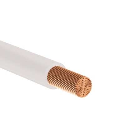 Reçber 116301, SIAF, 0,50 mm², Beyaz, Tek Damarlı Silikon Kablo