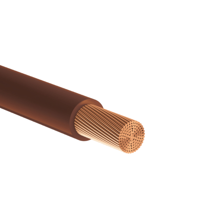 Reçber 116303, SIAF, 0,50 mm², Kahverengi, Tek Damarlı Silikon Kablo