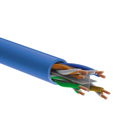 Reçber 506042, SL500 S/F23, LSZH-Dca Cat6A S/FTP, 4x2x23AWG, Euro-Class Cca, Halojen Free İzoleli, Data Kablosu