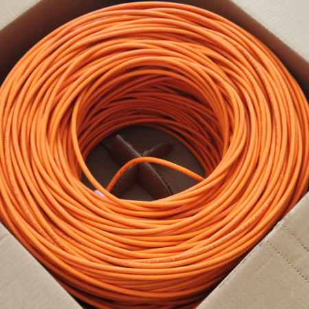 Legrand 632929, LSZH, Cat6 U/UTP, 4x2x23AWG, Turuncu, Halojen Free İzoleli, Data Kablosu, 305 Metre Kutu Halinde